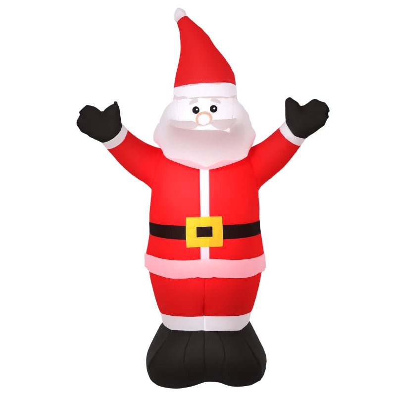 4ft Inflatable Christmas Santa Claus Xmas Decoration 1 LED Holiday Air Blown Yard Outdoor Décor