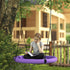 100cm Diameter Nest Seat for Kids with Height Adjustable Hanging Ropes for Outdoor, Playground, Garden, Purple