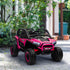 2 Seater 24V 7AH Ride on Truck, Battery Powered Electric Ride On Car w/ Remote, Suspension, 3 Speeds, Pink