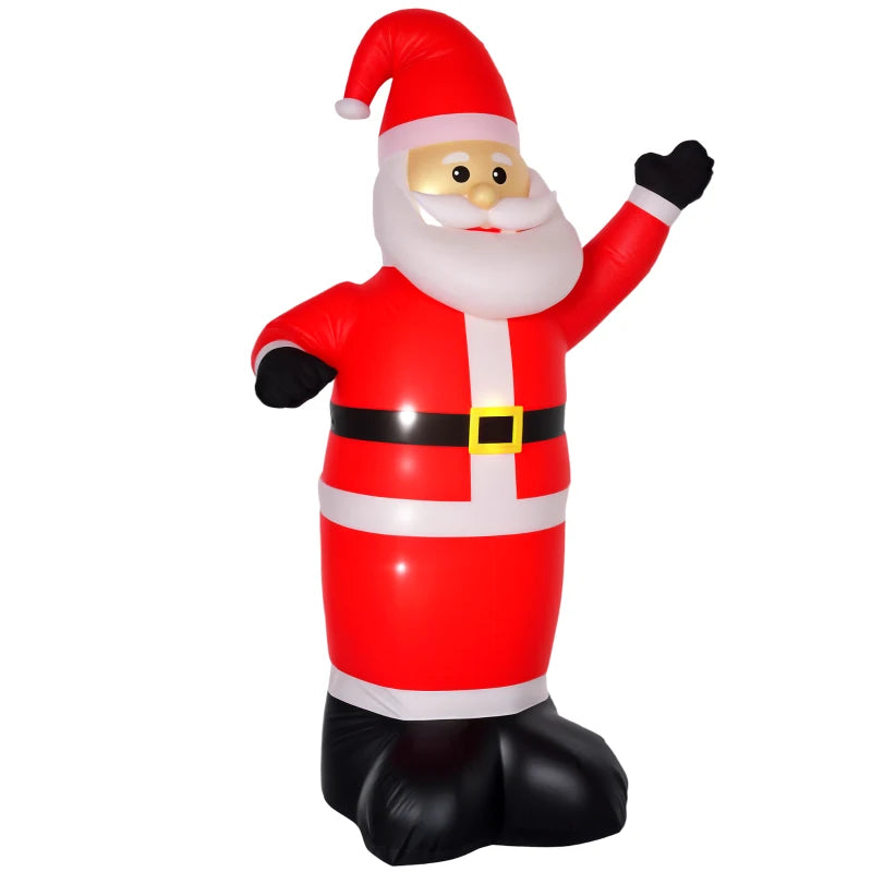 8ft Inflatable Christmas Santa Claus Xmas Decoration with LED Holiday Air Blown Yard Outdoor Décor