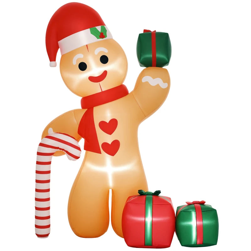 8ft Inflatable Gingerbread Christmas Decoration