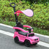 3 in 1 Kids Children Ride on Push Car Toddler Sliding Car G350 Licensed Walker Foot to Floor Slider Push-Along with Horn Steering Wheel NO POWER Manual, Pink