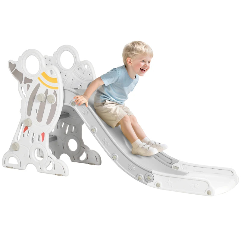 Space-Themed Baby Slide Freestanding Slide for Kids, for Ages 1.5-3 Years - Grey