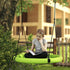 100cm Diameter Nest Seat for Kids with Height Adjustable Hanging Ropes for Outdoor, Playground, Garden, Green
