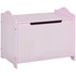 Wooden Kids Toy Box Children Storage Organizer Chest Safety Hinge Playroom Furniture Pink