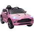 Aston Martin DBX Licensed Battery Powered Kids Electric Car, 12V Kids Ride on Car w/ Lights, Music Horn, Pink
