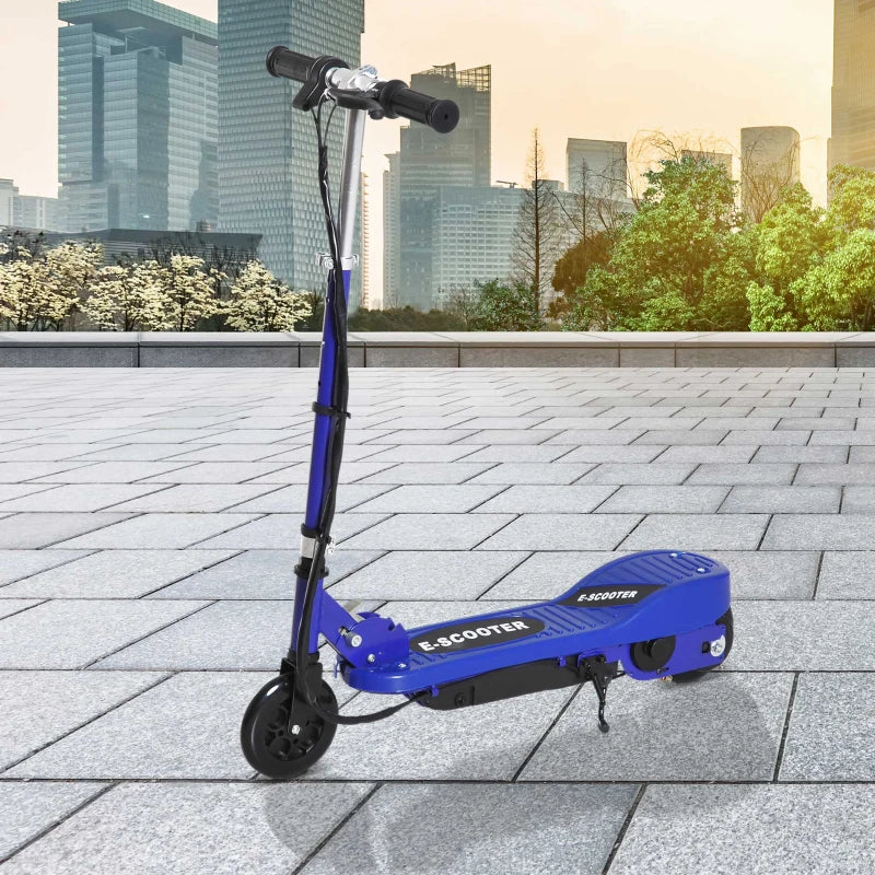 Folding Electric Kids Scooter Ride on Age 7-14, Blue/Black
