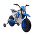 12V Kids Electric Motorcycle Ride-On, with Training Wheels, for Ages 3-6 Years - Blue