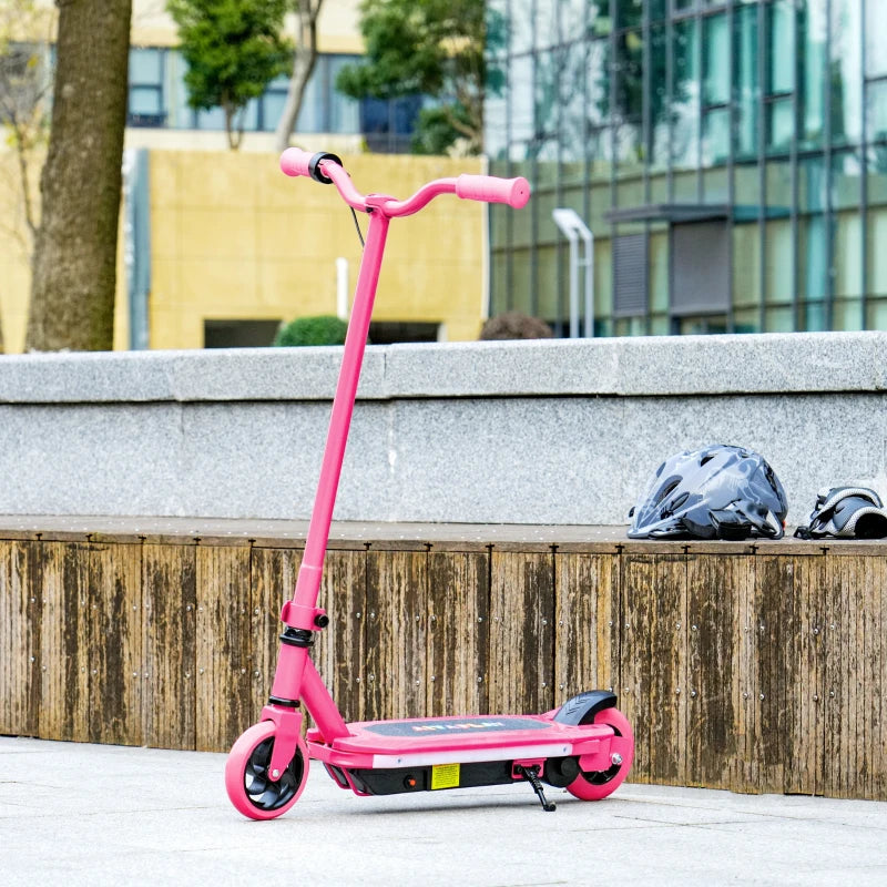 Electric Scooter for Kids 6-14 Years, with Colourful Lights, Pink