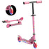 Kids Scooter, with Lights, Music, Adjustable Height, Foldable Frame, for Ages 3-7 Years - Pink