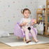 Kids Armchair Toddler Sofa Children Chair with Arm Rest, Wooden Frame, Velvet, PP Legs, Cloud Shape, for Ages 1.5-3 Years - Purple