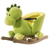 Kids Rocking Horse, Plush Ride-On Dinosaur Seat, with Seat Safety Belt, 32 Songs, Ride-On Horse