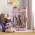 Kids Clothes Rail with Two Shelves, for 3-8 Years, Pink