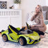 Lamborghini Sian Licensed 12V Kids Electric Ride On Car 2 Motors Toy Car with Remote Control Music Lights MP3 for 3-5 Years Green