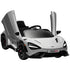 McLaren 765LT Licensed 12V Kids Electric Ride on Car with Butterfly Doors, Remote Control, Transport Wheels, Grey
