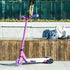 Electric Scooter for Kids Aged 4-7 Years, with Flashing LED Lights, Rear Auxiliary Wheels, Purple