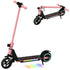 Folding Electric Scooter for Kids, with Dual Brakes, Front Suspension, LED Colourful Lights, Pink