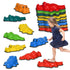 9PCs Kids Stepping Stones, Crocodile-Designed Sensory Toys, with Anti-Slip Edge Balance River Stones
