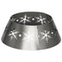 Christmas Tree Collar, 66cm Christmas Tree Base Cover with Hollow Snowflake Patterns, Xmas Decoration for Party, Holiday, Home, Silver
