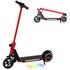 Folding Electric Scooter for Kids, with Dual Brakes, Front Suspension, LED Colourful Lights, Red