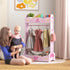 Kids Clothes Rail with Two Shelves, for 3-8 Years, Pink
