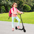 Electric Scooter, 120W Motor E-Scooter, Adjustable Height, Rear Brake for Ages 6+ Years - Black