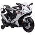 6V Honda Licensed Kids Motorcycle w/ Music, Training Wheels - White