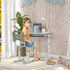 Kids Desk and Chair Set, Student Adjustable Writing Desk, with Drawer, Pen Slot, Hook - Grey
