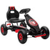 Kids Pedal Go Kart, with Adjustable Seat, Inflatable Tyres - Red