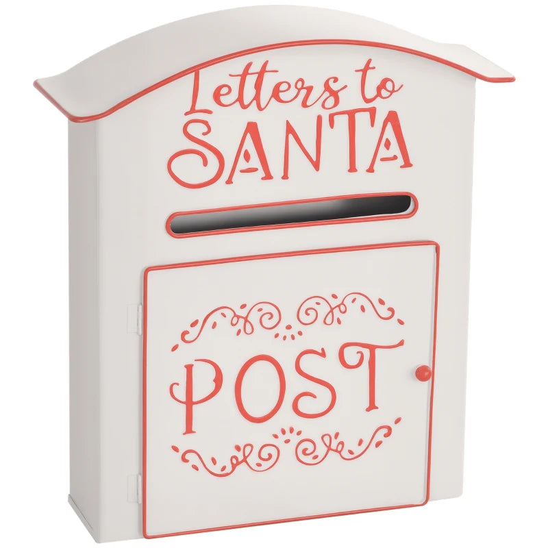 A5 Christmas Letter Postbox - White/Red
