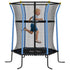 Kids Trampoline Mini Bouncer with Enclosure Safety Net For Ages 3-10 Years - Blue