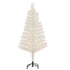 4 Feet Prelit Artificial Christmas Tree with Fiber Optic LED Light, Holiday Home Xmas Decoration, White