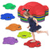 6-Piece Balance Stepping Stones with Non-Slip Edge, Indoor Outdoor Obstacle Courses for Ages 3-8 Years, Multicoloured