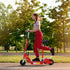 Foldable Electric Scooter for Teens Over 7 years old 12V Battery 120W-Red