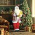 4'3" Animated Santa Claus Figure, with Sound and Lights - Red/Green