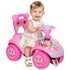 Foot to Floor oddler Ride on Toy w/ Music, Light, Horn, Under Seat Storage, Anti-Over-Backwards Device, Pink
