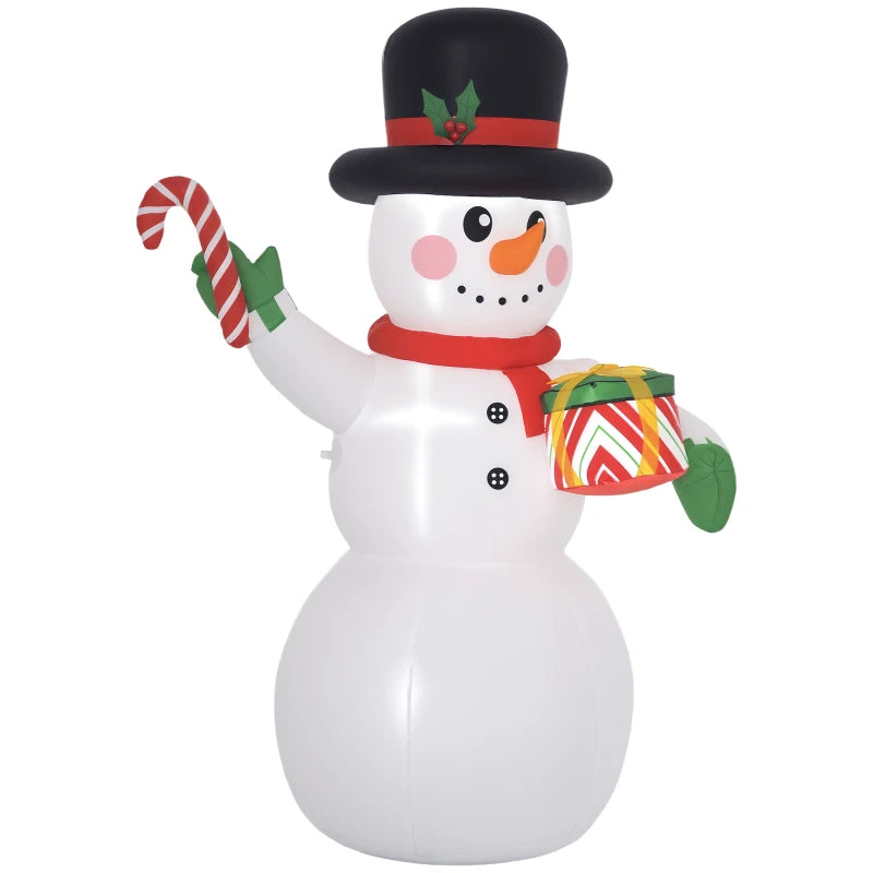 6ft Inflatable Christmas Snowman, with Accessories