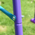 Metal Swing Set, with Seesaw, Adjustable Height, for Ages 3+ Years, Purple