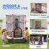 4.6FT/55" Kids Trampoline with Safety Enclosure, Outdoor Indoor Use, for Ages 3-10 Years, Pink