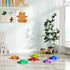 6-Piece Balance Stepping Stones with Non-Slip Edge, Indoor Outdoor Obstacle Courses for Ages 3-8 Years, Multicoloured