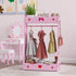Kids Clothes Rail with Two Shelves, for 3-8 Years, Pink