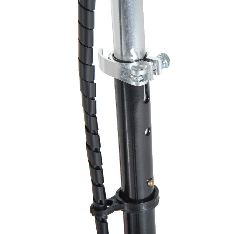 Foldable Powered Scooter with Adjustable Seat, Brake, Black