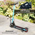 Folding Electric Scooter for Kids, with Dual Brakes, Front Suspension, LED Colourful Lights, Blue
