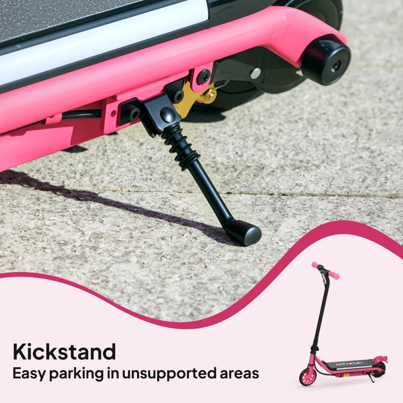 Electric Scooter for Kids Aged 6-14 Years, with Colourful Lights, Pink