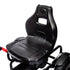 Metal Kids Pedal Go Kart with Adjustable Seat Inflatable Tyres Black