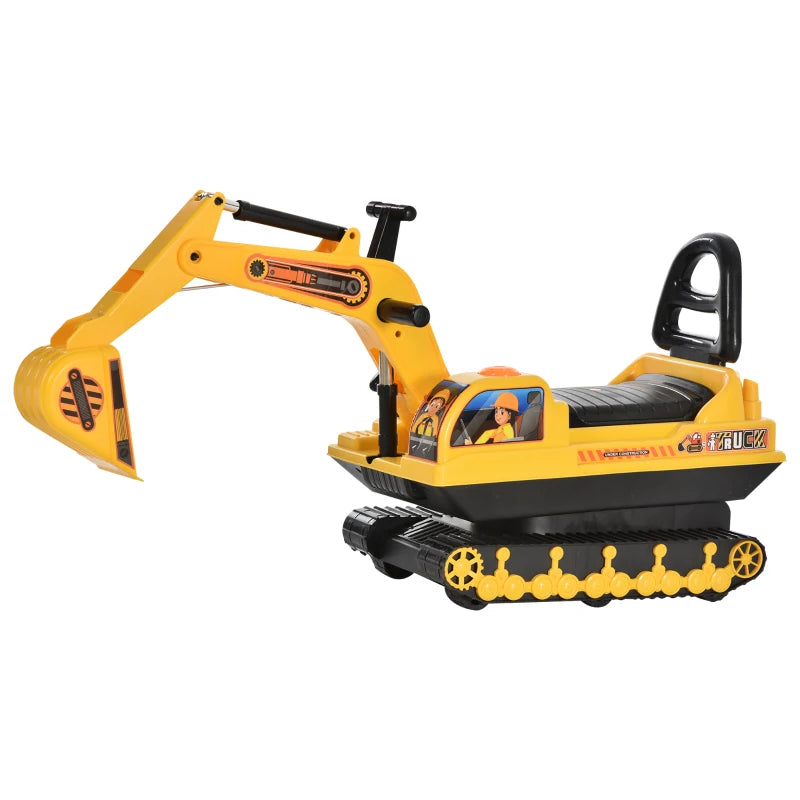 Ride On Excavator Toy Tractors Digger Movable Walker Construction Truck 3 Years