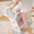 Foldable Kids Slide, Freestanding Baby Slide, for Ages 1.5-3 Years, Grey & Beige
