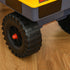 2 in 1 Ride on Excavator Digger No Power Detachable Digging Bucket and Grab Bucket Music Light for 2-3 Years Old