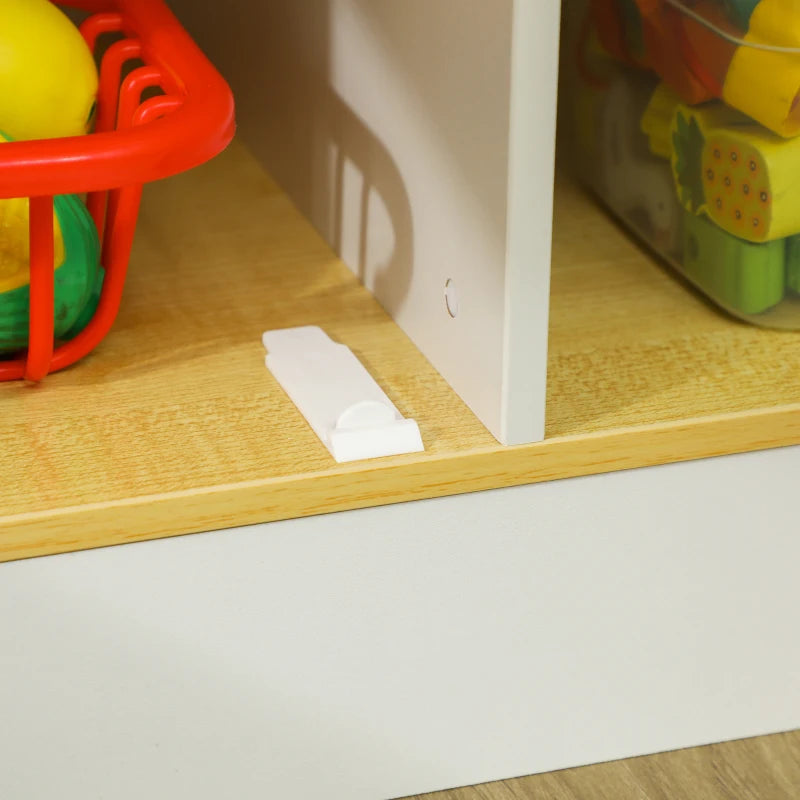 Kids Play Kitchen, Pretend Play Kitchen with Realistic Oven, Stove, Sink, Kitchen, Accessories, White