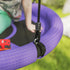 100cm Diameter Nest Seat for Kids with Height Adjustable Hanging Ropes for Outdoor, Playground, Garden, Purple